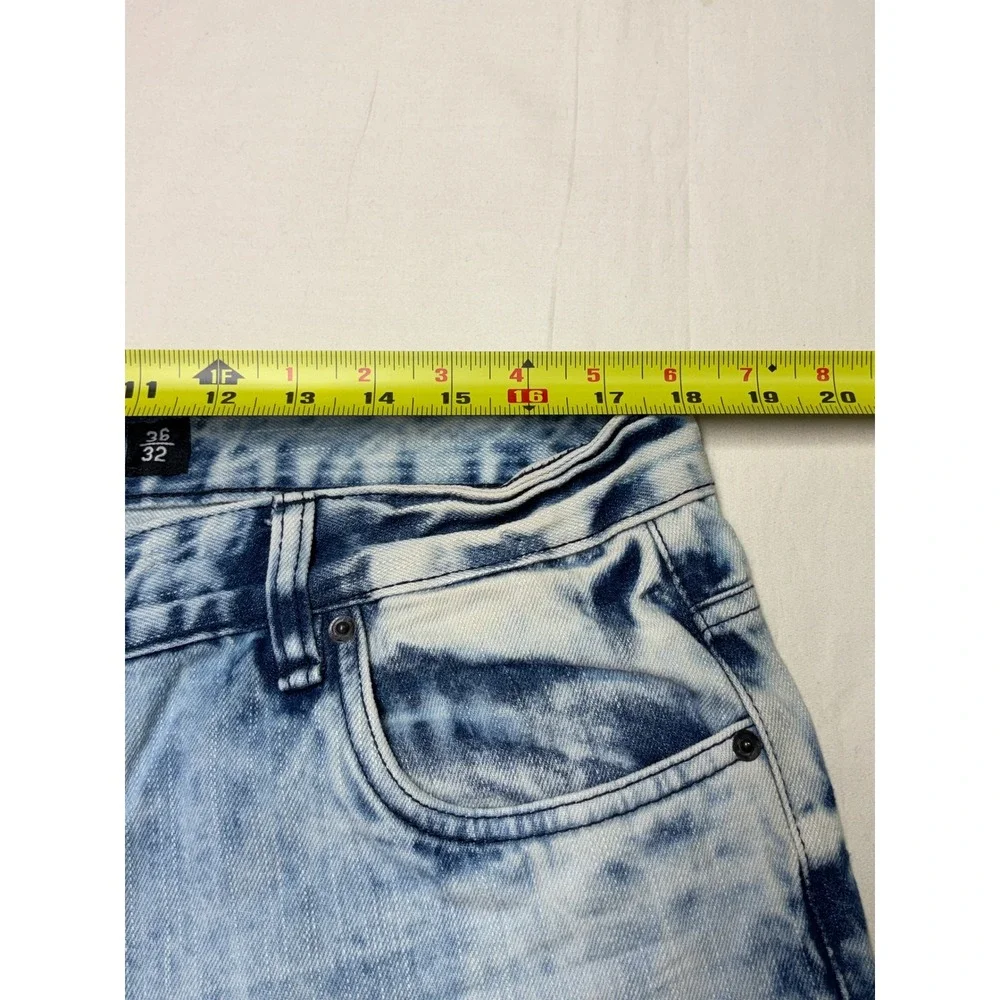 Southpole Mens Jeans Acid Wash‎ Straight Leg Size 36x31 Denim